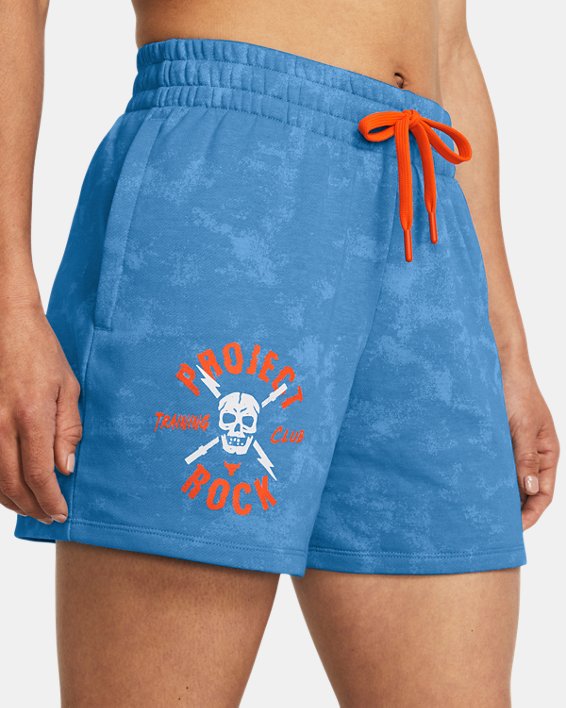 Shorts Project Rock Terry Underground para mujer, Blue, pdpMainDesktop image number 3